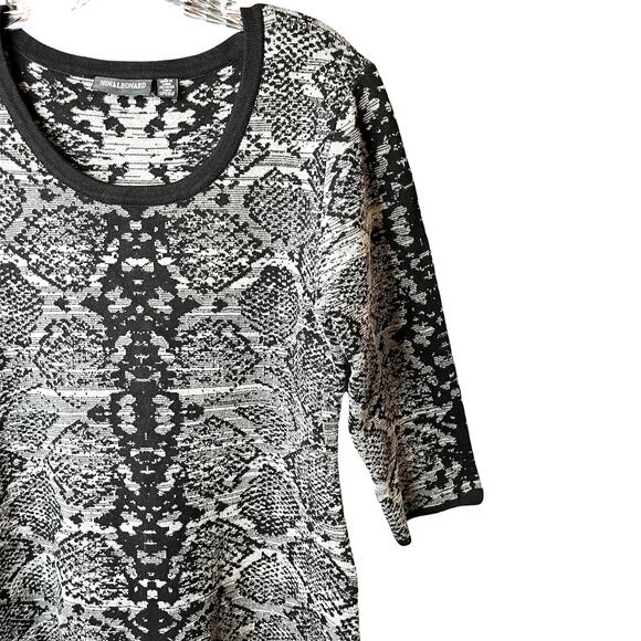 Nina Leonard Geometric Dress Large - Picture 5 of 10